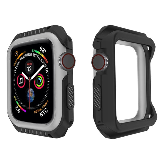Smart Watch Shockproof Two Color Protective Case for Apple Watch Series 3 42mm(Black Grey) - Watch Cases by buy2fix | Online Shopping UK | buy2fix