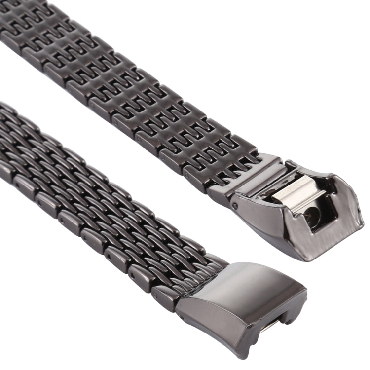 For Fitbit Alta Stainless Steel  Watch Band(Black) - Watch Bands by buy2fix | Online Shopping UK | buy2fix