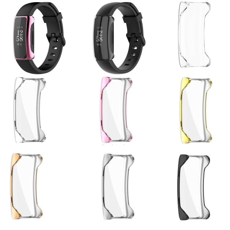 For Fitbit Inspire 2 Full Coverage PC Protective Case Cover(Gold) - Watch Cases by buy2fix | Online Shopping UK | buy2fix