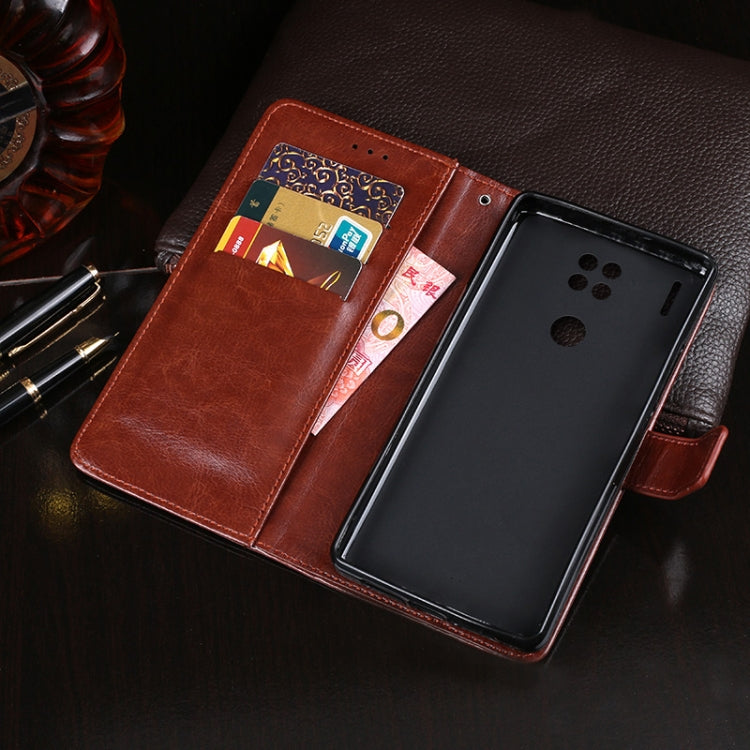 For Blackview A80S idewei Crazy Horse Texture Horizontal Flip Leather Case with Holder & Card Slots & Wallet(Red) - More Brand by idewei | Online Shopping UK | buy2fix