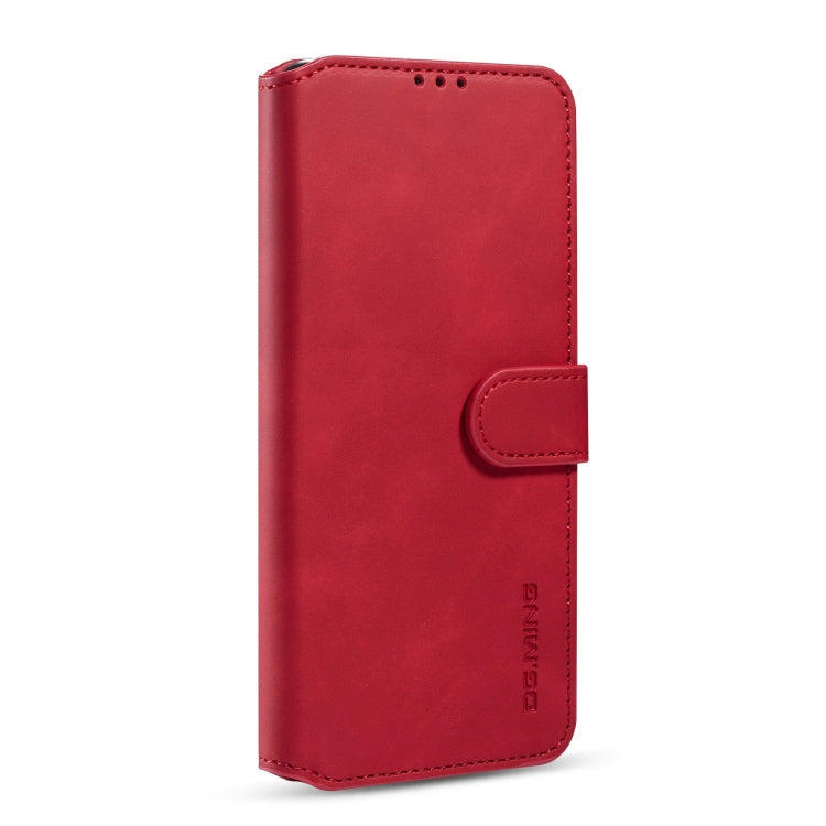 For Xiaomi Poco M3 DG.MING Retro Oil Side Horizontal Flip Leather Case with Holder & Card Slots & Wallet(Red) - Xiaomi Cases by DG.MING | Online Shopping UK | buy2fix