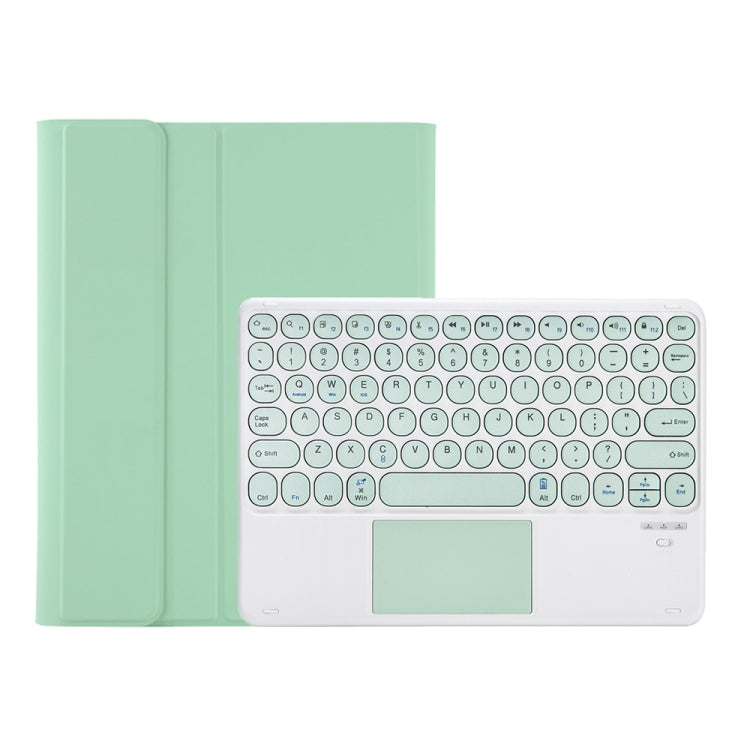 YT07B-A Detachable Candy Color Skin Feel Texture Round Keycap Bluetooth Keyboard Leather Case with Touch Control For iPad 9.7 inch 2018 & 2017 / Pro 9.7 inch / Air 2 / Air(Light Green) - Universal by buy2fix | Online Shopping UK | buy2fix