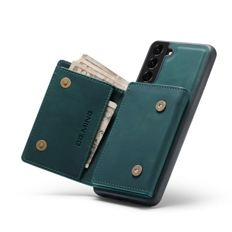 For Samsung Galaxy S21+ DG.MING M1 Series 3-Fold Multi Card Wallet  Back Cover Shockproof Case with Holder Function(Green) - Galaxy Phone Cases by DG.MING | Online Shopping UK | buy2fix