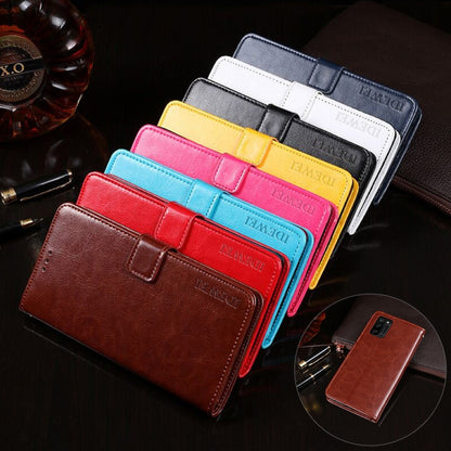 For Blackview A100 idewei Crazy Horse Texture Horizontal Flip Leather Case with Holder & Card Slots & Wallet(Black) - More Brand by idewei | Online Shopping UK | buy2fix