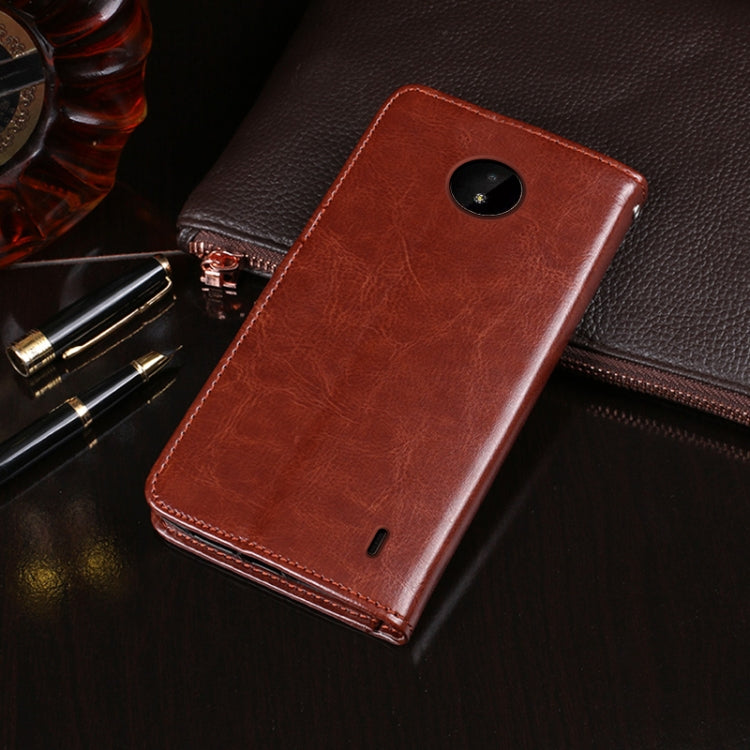 For Nokia C20 idewei Crazy Horse Texture Horizontal Flip Leather Case with Holder & Card Slots & Wallet(Brown) - Nokia Cases by idewei | Online Shopping UK | buy2fix