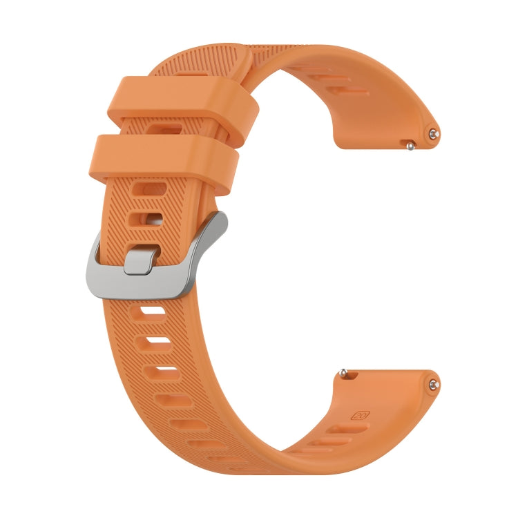 For Garmin Forerunner 158 / 55 Twill Silicone Watch Band(Orange) - Watch Bands by buy2fix | Online Shopping UK | buy2fix