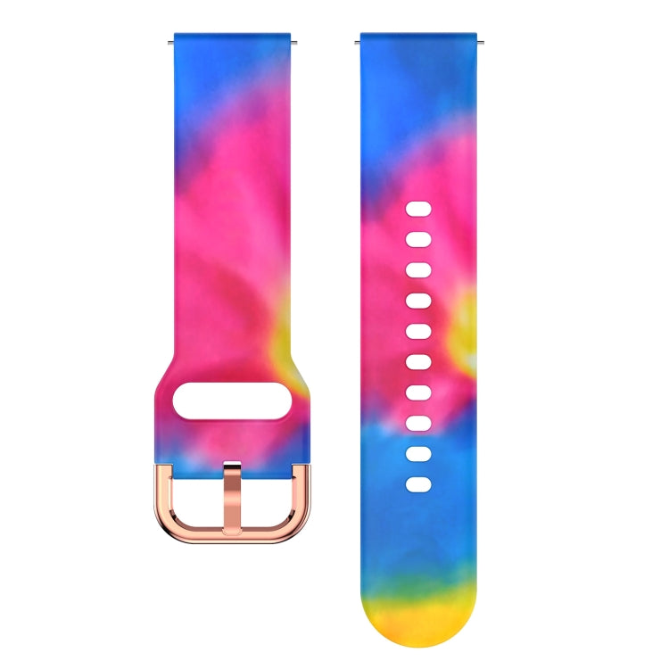 For Samsung Galaxy Watch 42mm Silicone Printing Watch Band(Colorful) - Watch Bands by buy2fix | Online Shopping UK | buy2fix