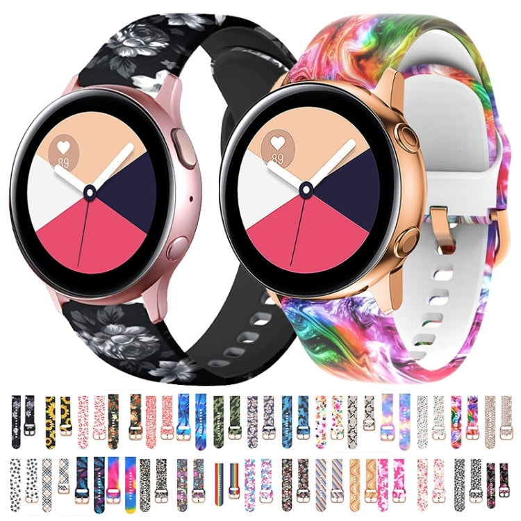 For Samsung Galaxy Watch 42mm Silicone Printing Watch Band(Colorful) - Watch Bands by buy2fix | Online Shopping UK | buy2fix