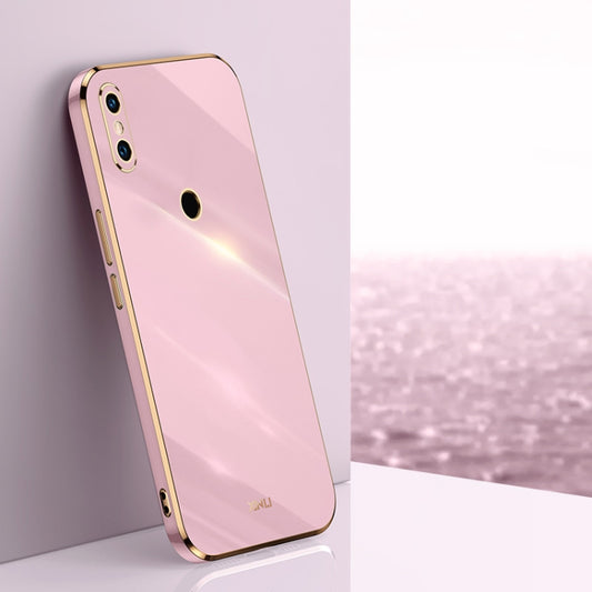 For Xiaomi Mi 8 XINLI Straight 6D Plating Gold Edge TPU Shockproof Case(Cherry Purple) - Xiaomi Cases by XINLI | Online Shopping UK | buy2fix