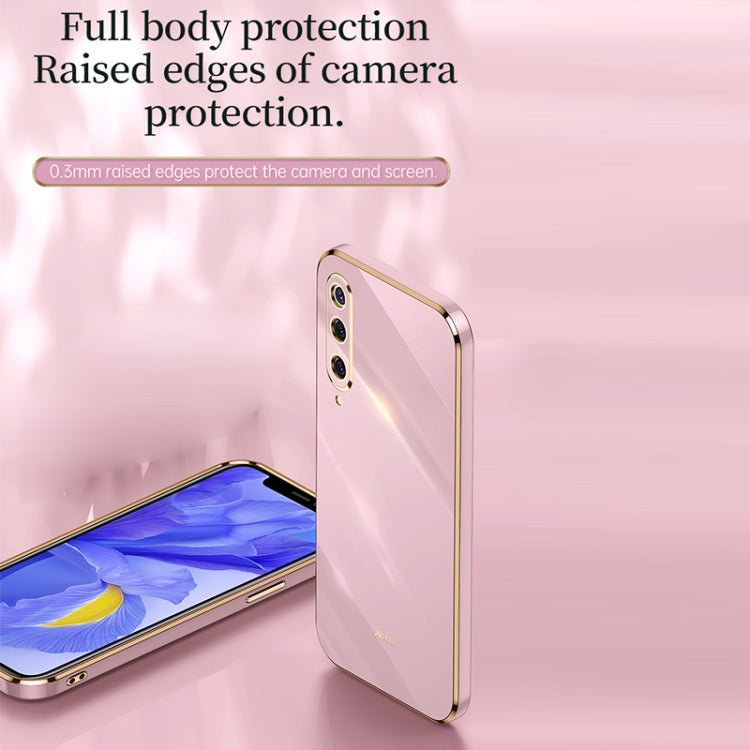 For Xiaomi Mi 9 XINLI Straight 6D Plating Gold Edge TPU Shockproof Case(Black) - Xiaomi Cases by XINLI | Online Shopping UK | buy2fix