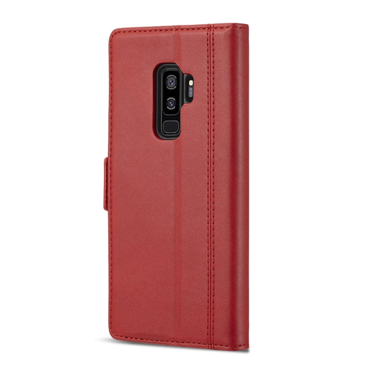 For Samsung Galaxy S9 LC.IMEEKE Magnetic Buckle PU + TPU Horizontal Flip Leather Case with Holder & Card Slots & Wallet(Red) - Galaxy Phone Cases by LC.IMEEKE | Online Shopping UK | buy2fix