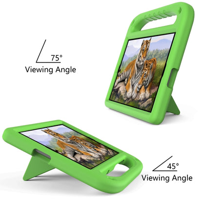 For Xiaomi Mi Pad 4 Plus & Samsung Galaxy Tab A 10.1 2019 SM-T510 / SM-T515 Handle Portable EVA Shockproof Protective Case with Triangle Holder(Green) - Others by buy2fix | Online Shopping UK | buy2fix