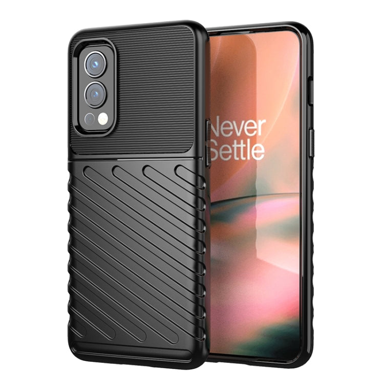 For OnePlus Nord 2 5G Thunderbolt Shockproof TPU Soft Case(Black) - OnePlus Cases by buy2fix | Online Shopping UK | buy2fix