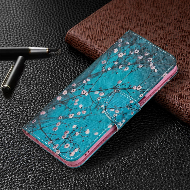 For OPPO A74 / A93 / A54 5G Colored Drawing Pattern Horizontal Flip Leather Case with Holder & Card Slots & Wallet(Plum Blossom) - OPPO Cases by buy2fix | Online Shopping UK | buy2fix