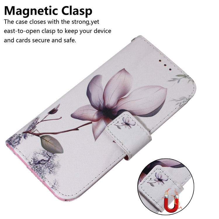 For Sony Xperia 5 Coloured Drawing Pattern Horizontal Flip PU Leather Case with Holder & Card Slots & Wallet(Magnolia) - Sony Cases by buy2fix | Online Shopping UK | buy2fix