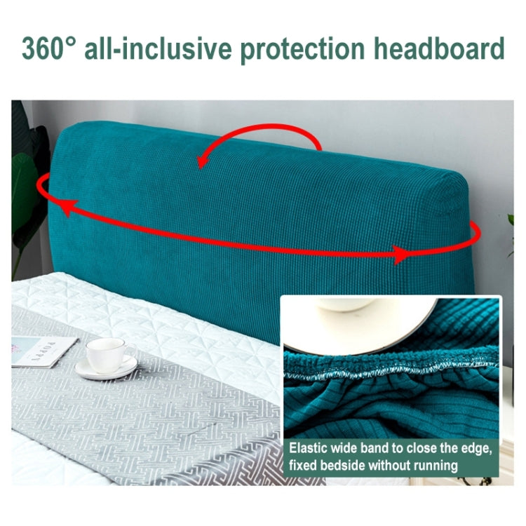 Polar Fleece Elastic Full Covered Headboard Dust Cover, Size:180cm(Beige) - Dust Covers by buy2fix | Online Shopping UK | buy2fix