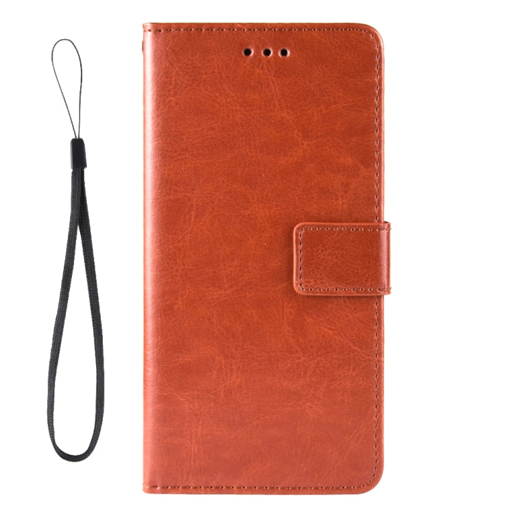 For Motorola Moto Edge 20 Lite Crazy Horse Texture Horizontal Flip Leather Case with Holder & Card Slots & Lanyard(Brown) - Motorola Cases by buy2fix | Online Shopping UK | buy2fix