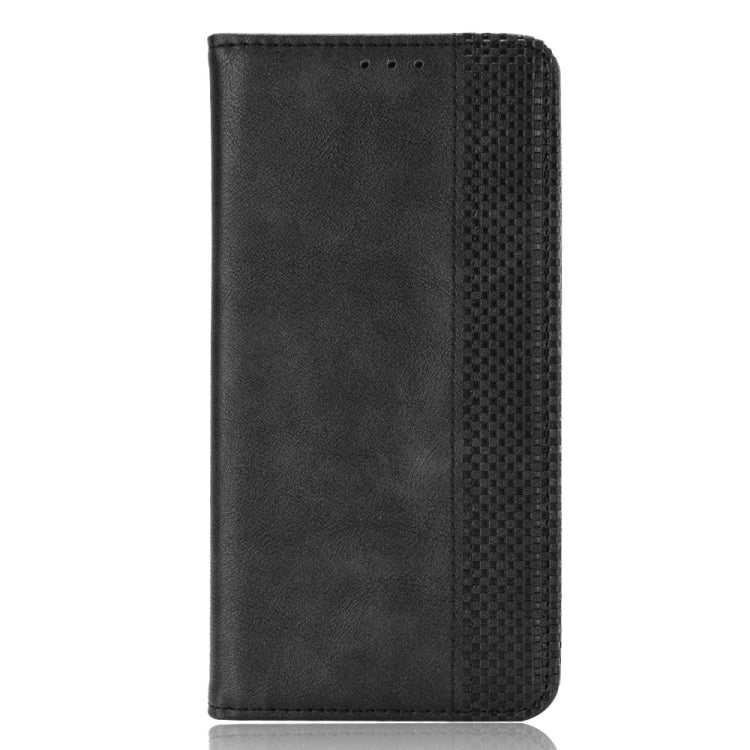 For Blackview A100 Magnetic Buckle Retro Crazy Horse Texture Horizontal Flip Leather Case with Holder & Card Slots & Photo Frame(Black) - More Brand by buy2fix | Online Shopping UK | buy2fix