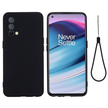 Pure Color Liquid Silicone Shockproof Full Coverage Case For OnePlus Nord CE 5G(Black) - OnePlus Cases by buy2fix | Online Shopping UK | buy2fix