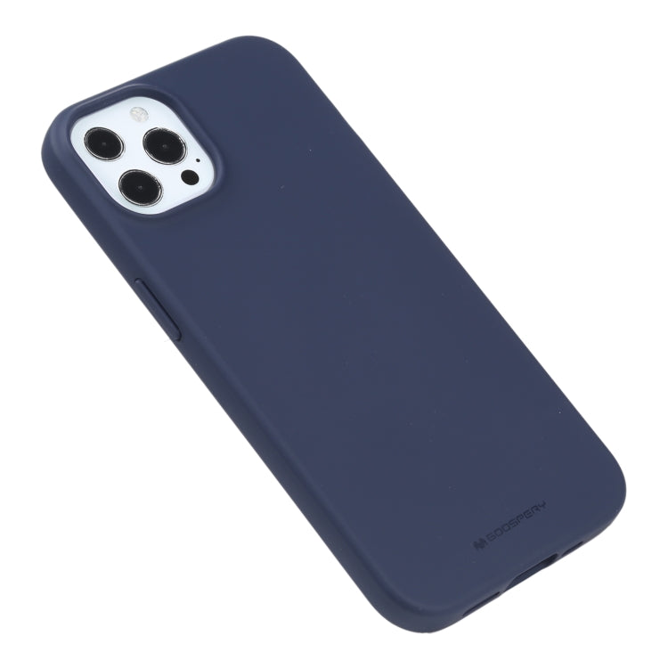 For iPhone 13 Pro Max GOOSPERY SOFT FEELING Liquid TPU Shockproof Soft Case (Navy Blue) - iPhone 13 Pro Max Cases by GOOSPERY | Online Shopping UK | buy2fix