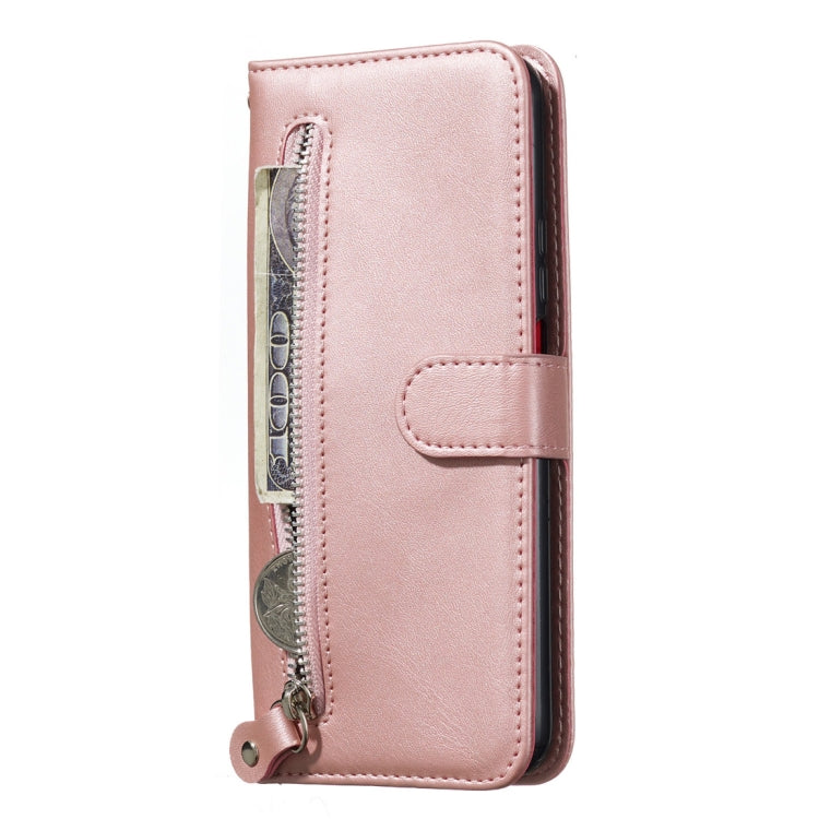 For Huawei Honor 9X / Honor 9X Pro Fashion Calf Texture Zipper Horizontal Flip PU Leather Case, with Holder & Card Slots & Wallet(Rose Gold) - Honor Cases by buy2fix | Online Shopping UK | buy2fix