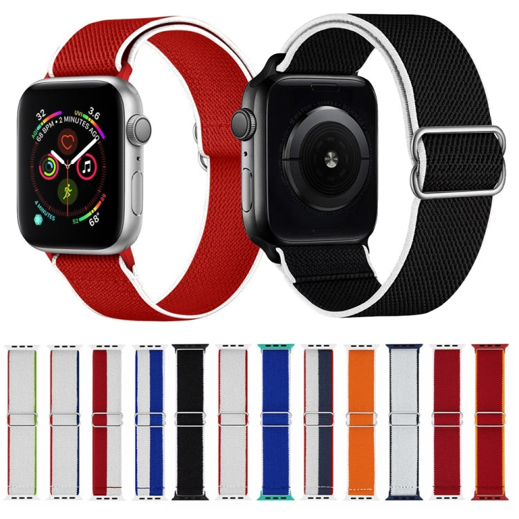 High Elastic Nylon Watch Band For Apple Watch Ultra 49mm&Watch Ultra 2 49mm / Series 9&8&7 45mm / SE 3&SE 2&6&SE&5&4 44mm / 3&2&1 42mm(Mexico) - Watch Bands by buy2fix | Online Shopping UK | buy2fix