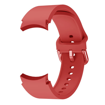 For Samsung Galaxy Watch4 40mm Universal Silicone Colorful Buckle Watch Band(Red) - Watch Bands by buy2fix | Online Shopping UK | buy2fix