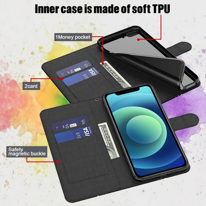 For iPhone 13 Pro 3D Painting Pattern Horizontal Flip TPU + PU Leather Case with Holder & Card Slots & Wallet (Milky Way) - iPhone 13 Pro Cases by buy2fix | Online Shopping UK | buy2fix