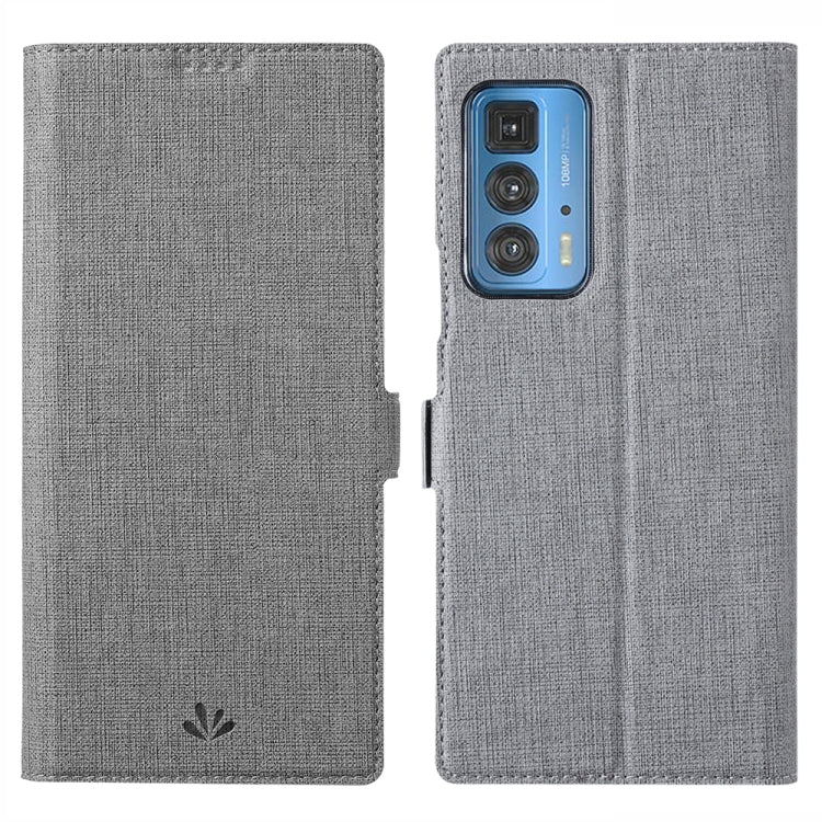 ViLi K Series Shockproof TPU + PU Leather Magnetic Buckle Horizontal Flip Case with Card Slots & Wallet & Holder For Motorola Moto Edge 20 Pro(Grey) - Motorola Cases by ViLi | Online Shopping UK | buy2fix