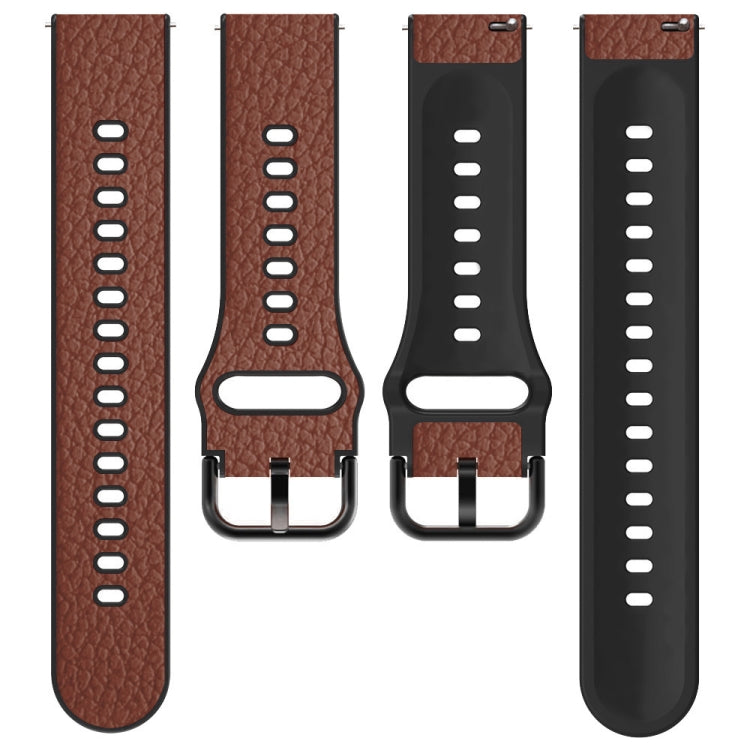 22mm Two-layer Cowhide Leather Watch Band(Brown) - Watch Bands by buy2fix | Online Shopping UK | buy2fix