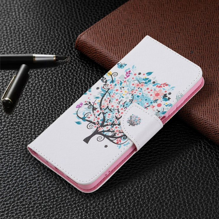 For Xiaomi Redmi 10 Colored Drawing Pattern Horizontal Flip Leather Case with Holder & Card Slots & Wallet(Tree) - Xiaomi Cases by buy2fix | Online Shopping UK | buy2fix