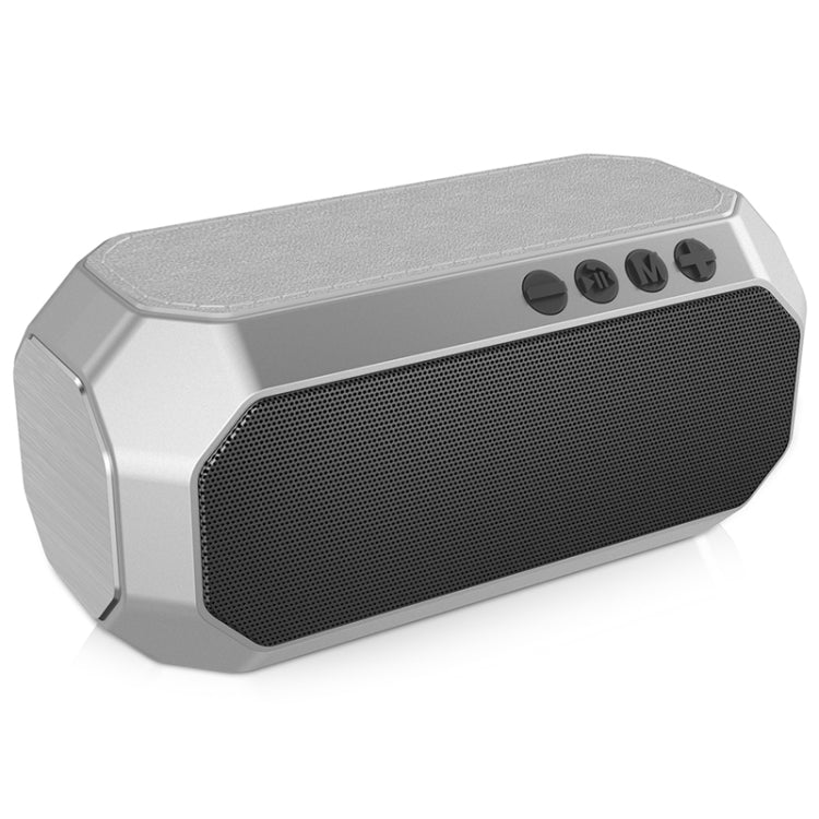 NewRixing NR-4000 TWS Mesh Polygon Music Box Concept Bluetooth Speaker(Silver) - Desktop Speaker by NewRixing | Online Shopping UK | buy2fix