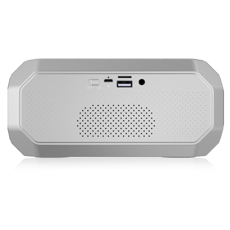 NewRixing NR-4000 TWS Mesh Polygon Music Box Concept Bluetooth Speaker(Silver) - Desktop Speaker by NewRixing | Online Shopping UK | buy2fix