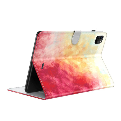 For iPad Pro 12.9 2022 / 2021 / 2020 Watercolor Pattern Skin Feel Magnetic Horizontal Flip PU Leather Tablet Case with Holder & Card Slots & Photo Frame & Sleep / Wake-up Function(Spring Cherry) - iPad Pro 12.9 (2022/2021) Cases by buy2fix | Online Shopping UK | buy2fix