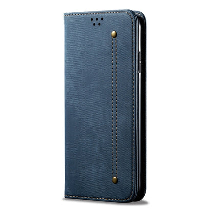 For iPhone 7 Plus / 8 Plus Denim Texture Casual Style Horizontal Flip Leather Case with Holder & Card Slots & Wallet(Blue) - More iPhone Cases by buy2fix | Online Shopping UK | buy2fix