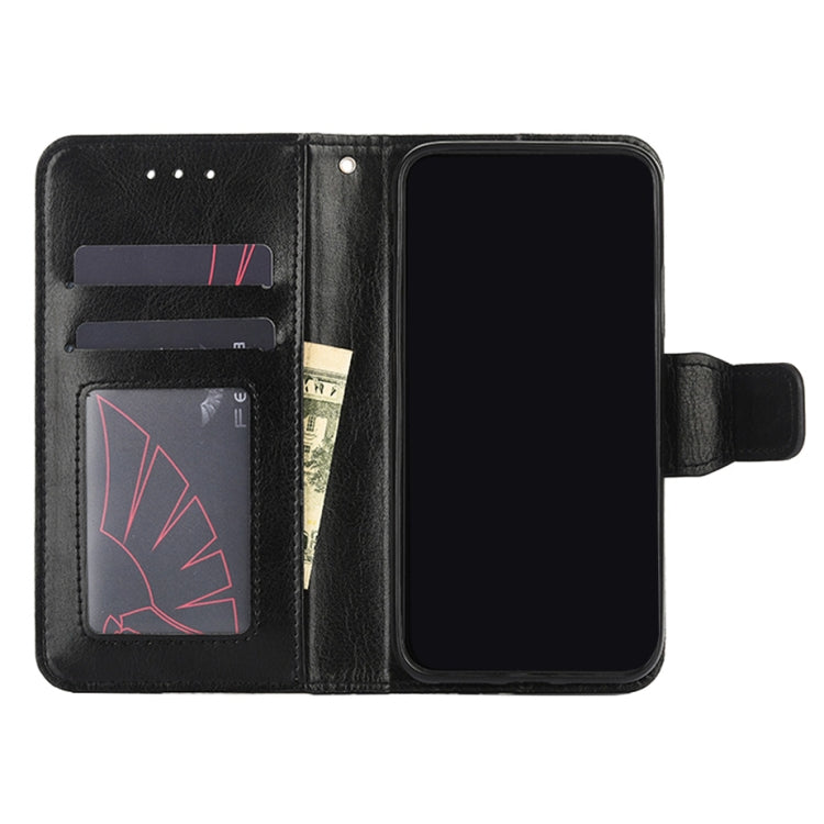 For Ulefone Note 10 Crystal Texture Horizontal Flip Leather Case with Holder & Card Slots & Wallet(Black) - Ulefone Cases by buy2fix | Online Shopping UK | buy2fix