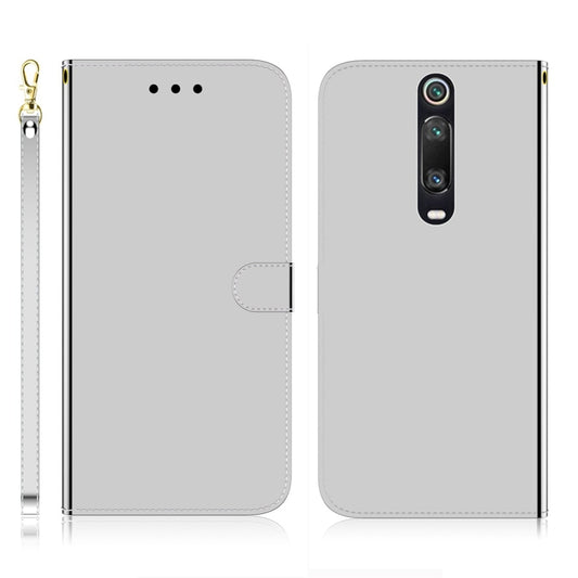 For Xiaomi Redmi K20 / K20 Pro / Mi 9T / Mi 9T Pro Imitated Mirror Surface Horizontal Flip Leather Case with Holder & Card Slots & Wallet & Lanyard(Silver) - Xiaomi Cases by buy2fix | Online Shopping UK | buy2fix