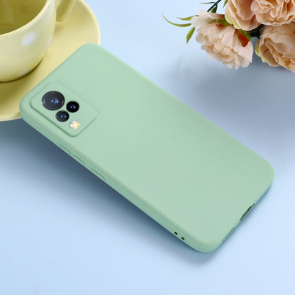For vivo V21 5G / 4G Solid Color Liquid Silicone Shockproof Full Coverage Protective Case(Green) - vivo Cases by buy2fix | Online Shopping UK | buy2fix