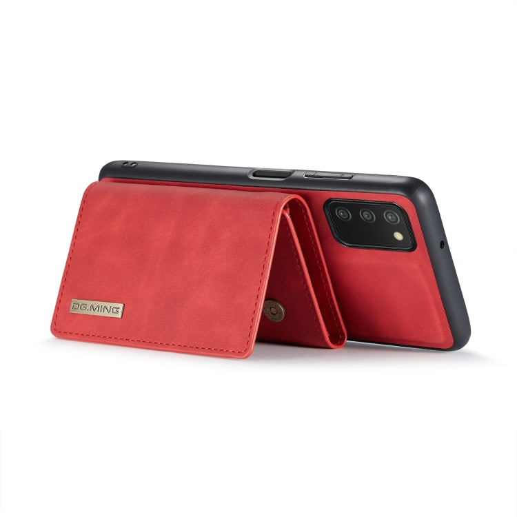 For Samsung Galaxy A03s 166mm DG.MING M1 Series 3-Fold Multi Card Wallet  Back Cover Shockproof Case with Holder Function(Red) - Galaxy Phone Cases by DG.MING | Online Shopping UK | buy2fix