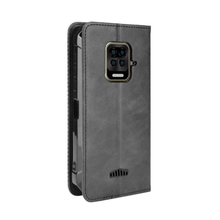 For Doogee S59 / S59 Pro Magnetic Buckle Retro Crazy Horse Texture Horizontal Flip Leather Case with Holder & Card Slots & Photo Frame(Black) - More Brand by buy2fix | Online Shopping UK | buy2fix