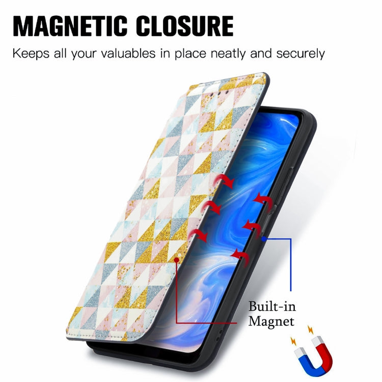 For Doogee N40 Pro CaseNeo Colorful Magnetic Leather Case with Holder & Card Slot & Wallet(Rhombus) - More Brand by buy2fix | Online Shopping UK | buy2fix