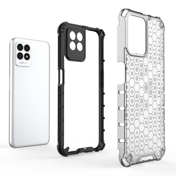 For OPPO Realme 8i Shockproof Honeycomb PC + TPU Phone Case(Black) - Realme Cases by buy2fix | Online Shopping UK | buy2fix