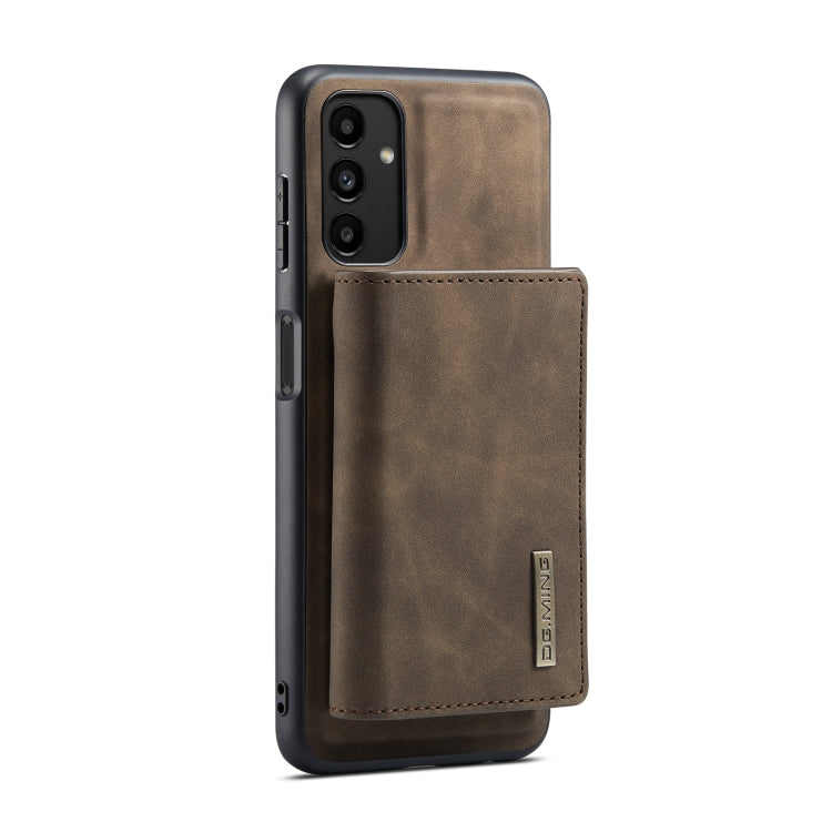 For Samsung Galaxy A13 4G DG.MING M1 Series 3-Fold Multi Card Wallet  Phone Case(Coffee) - Galaxy Phone Cases by DG.MING | Online Shopping UK | buy2fix