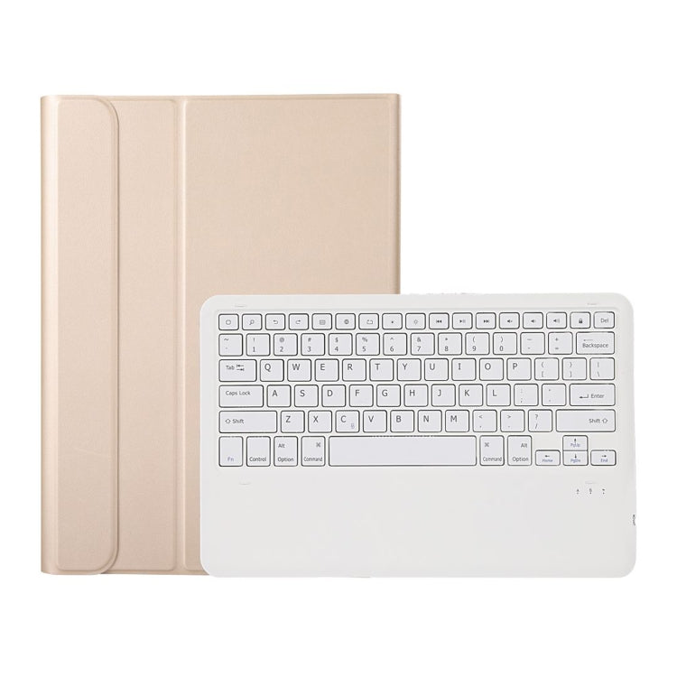 A800B Split Bluetooth Keyboard Leather Case with Holder & Pen Slot For Samsung Galaxy Tab S8+ X800(Gold) - Samsung Keyboard by buy2fix | Online Shopping UK | buy2fix
