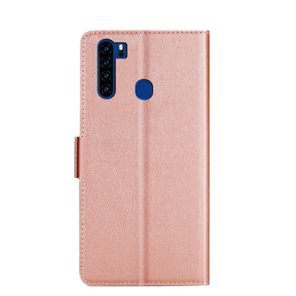 For Blackview A80 Pro Ultra-thin Voltage Side Buckle PU + TPU Leather Phone Case(Rose Gold) - More Brand by buy2fix | Online Shopping UK | buy2fix