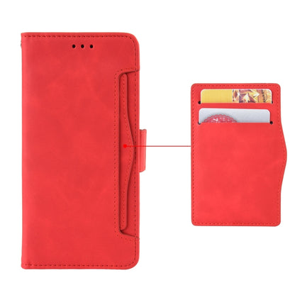 For Ulefone Note 12P Skin Feel Calf Pattern Leather Phone Case(Red) - Ulefone Cases by buy2fix | Online Shopping UK | buy2fix