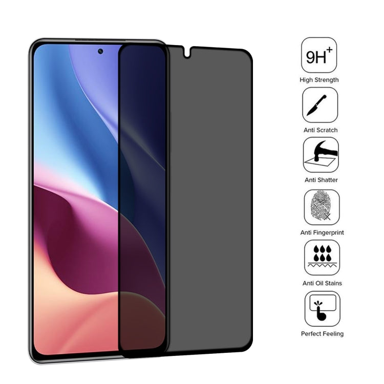25 PCS Full Cover Anti-peeping Tempered Glass Film For Xiaomi Redmi K40 / K40S -  by buy2fix | Online Shopping UK | buy2fix