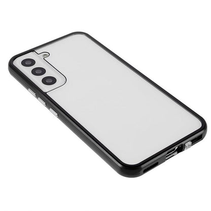 For Samsung Galaxy S21 5G Anti-peeping Magnetic Double-sided Tempered Glass Phone Case(Silver) - Galaxy S21 5G Cases by buy2fix | Online Shopping UK | buy2fix