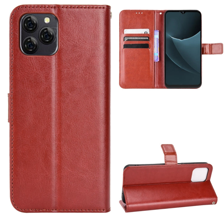 For Blackview A95 Retro Crazy Horse Texture Leather Phone Case(Brown) - More Brand by buy2fix | Online Shopping UK | buy2fix