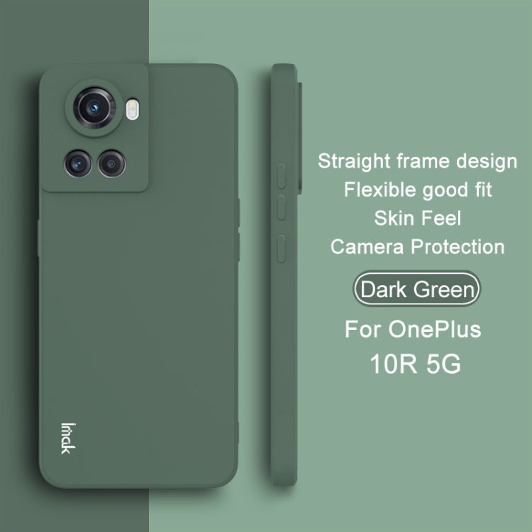 For OnePlus Ace 5G/10R 5G IMAK UC-4 Series Straight Edge TPU Phone Case(Dark Green) - OnePlus Cases by imak | Online Shopping UK | buy2fix